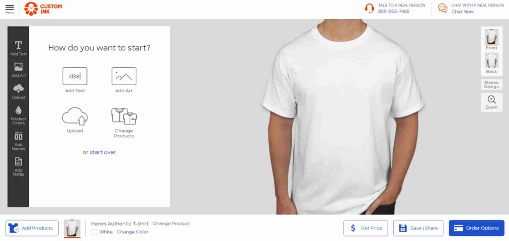 CustomInk - Best Simple T-shirt Design Software