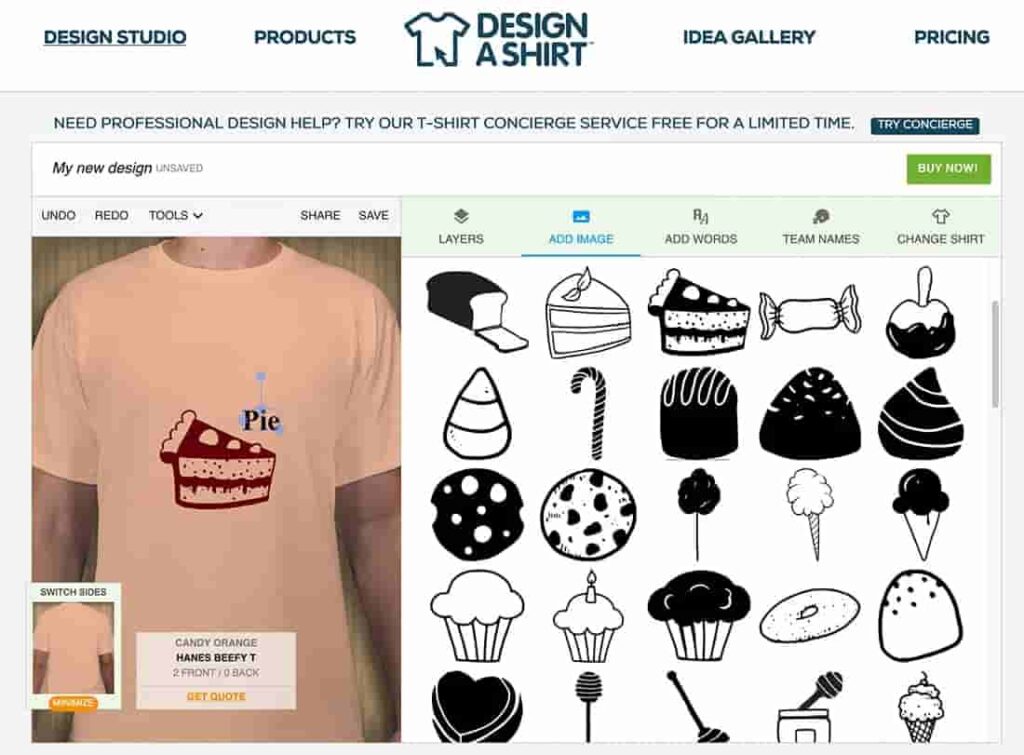 Design a Shirt - Best free graphic design software for t-shirts